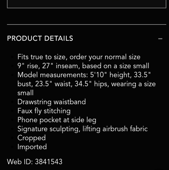 ALO Yoga Checkpoint Drawstring Leggings, Black, XS - Picture 10 of 10